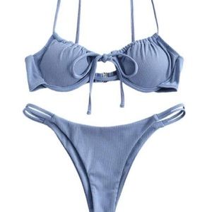 ZAFUL blue bikini set